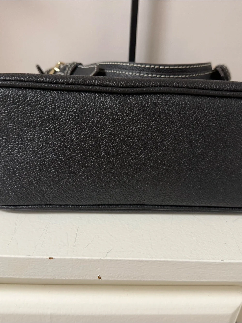 Dooney & Bourke Black Leather Shoulder Bag with Gold Hardware NWOT!!